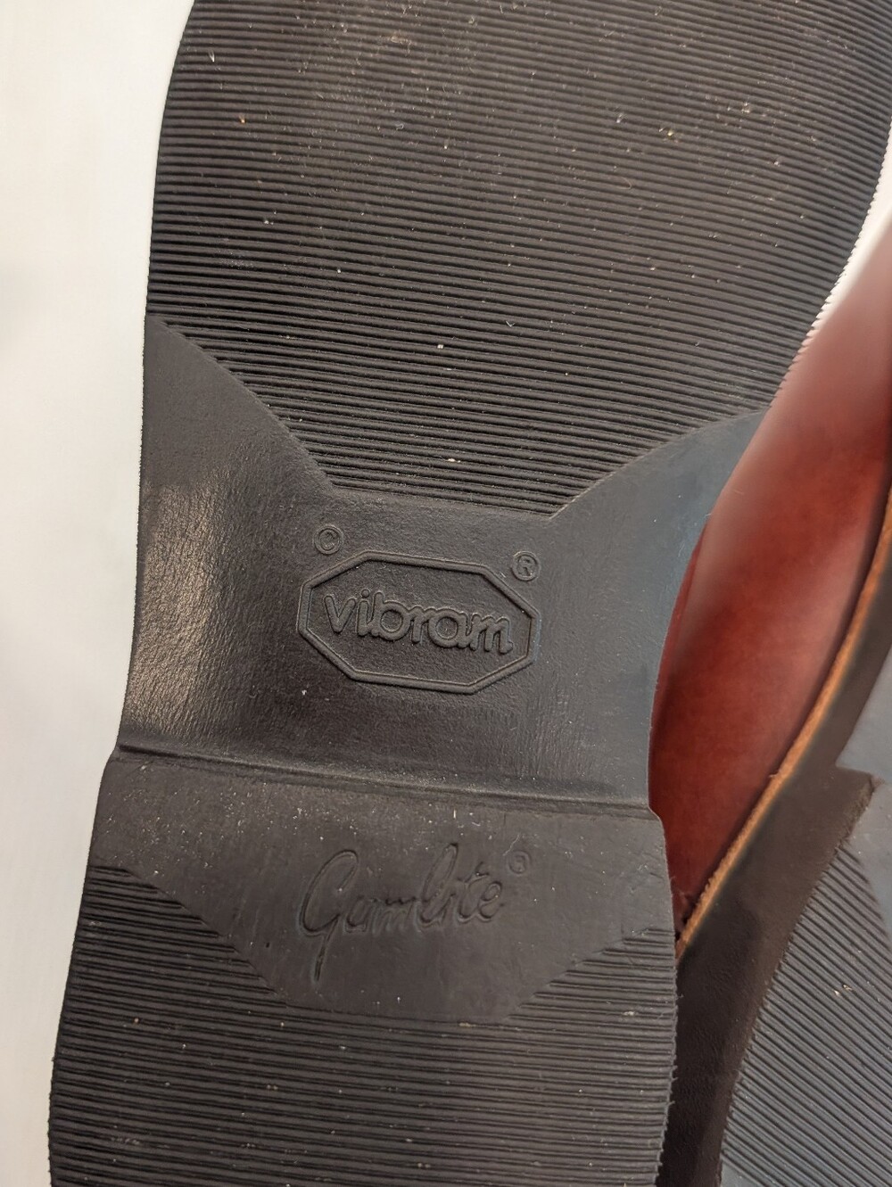 ORIGIN Statesman Brown Leather Chelsea Ankle Boots Vibram Sole Men's Size 8EE - Picture 11 of 11